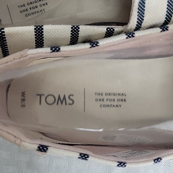 Toms Alpargata Rope Espadrilles Floral Embroidered Slip On Flats Size 8.5 EUC - Picture 7 of 9